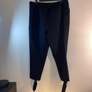 Universal Standard Black Crop Pants Attached Cuff